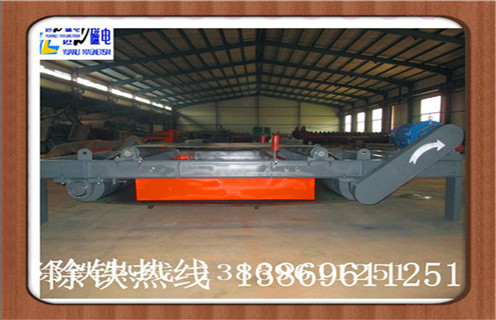 自卸式电磁除铁器，福建超强干式自卸式电磁除铁器_福建超强干式自卸式电磁除铁器厂家配件_型号及工作视频